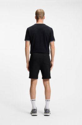 Boss Cotton-blend shorts with piped trims herr – bild 3