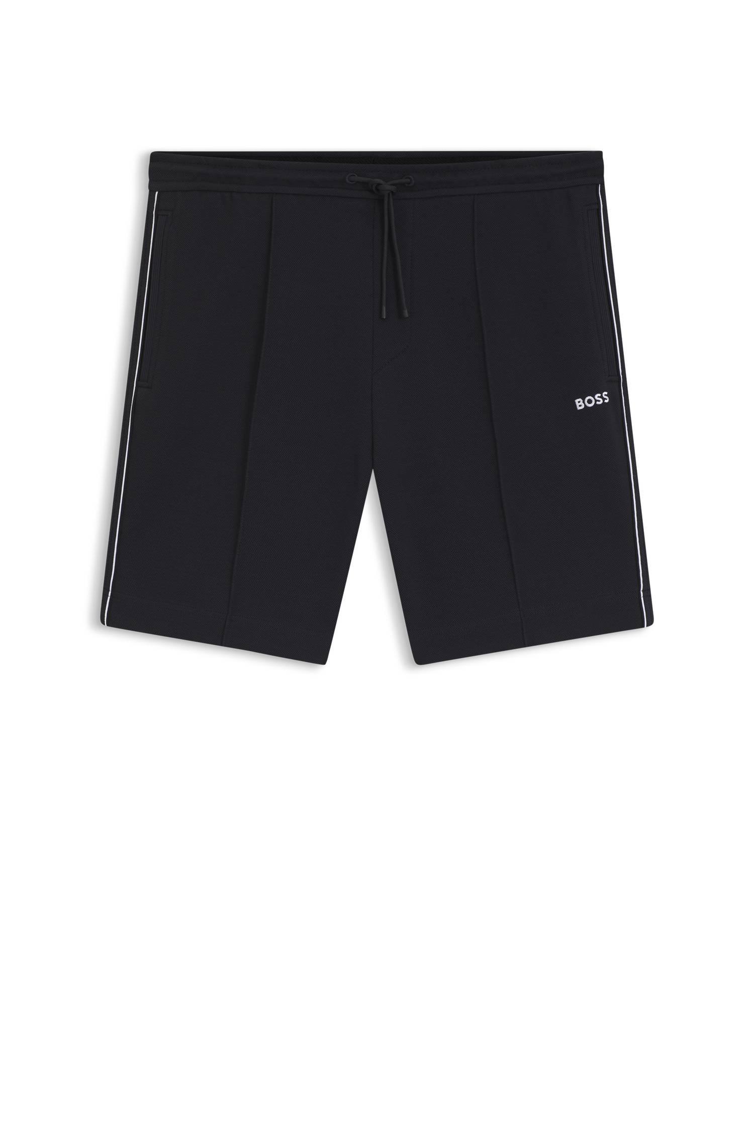 Boss Cotton-blend shorts with piped trims herr – bild 4