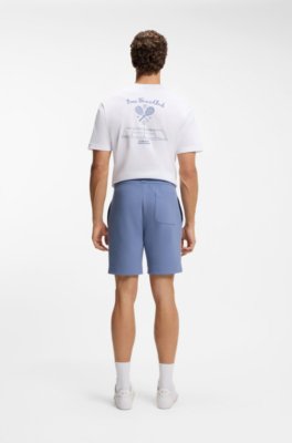 Boss Cotton-blend shorts with piped trims herr – bild 3