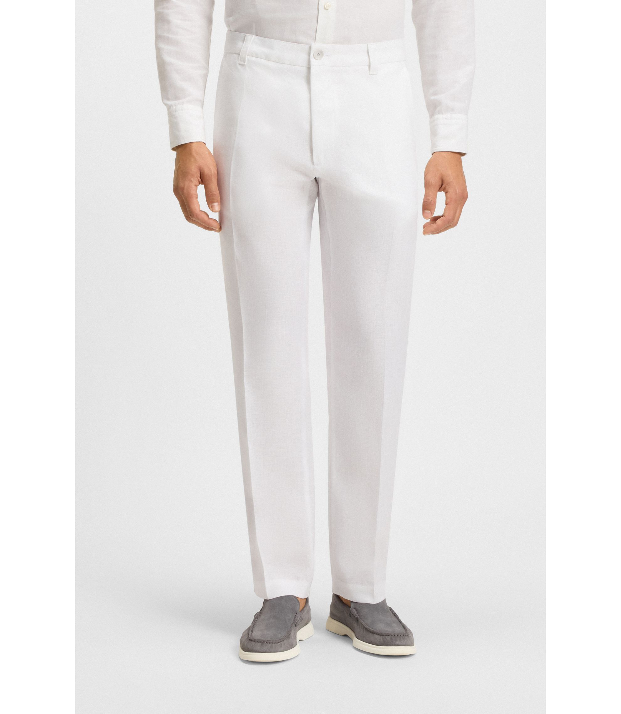 Straight-Fit Hose aus Leinen
