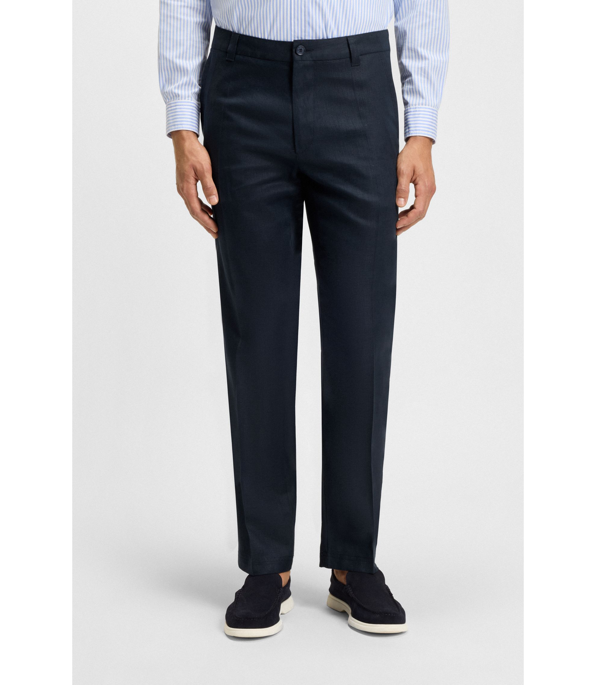 Straight-Fit Hose aus Leinen