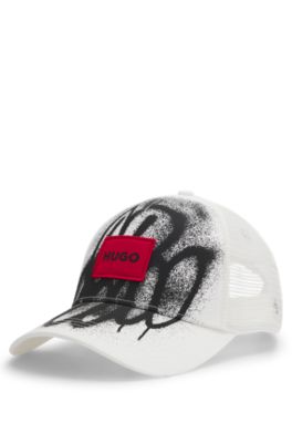 HUGO x RB by Slawn printed cotton baseball cap, White