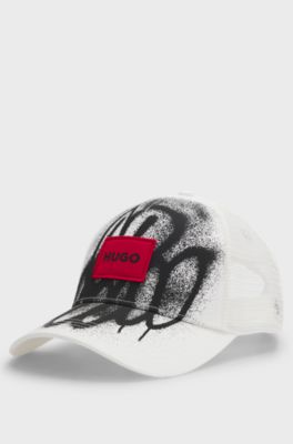 HUGO x RB by Slawn printed cotton baseball cap, Natural