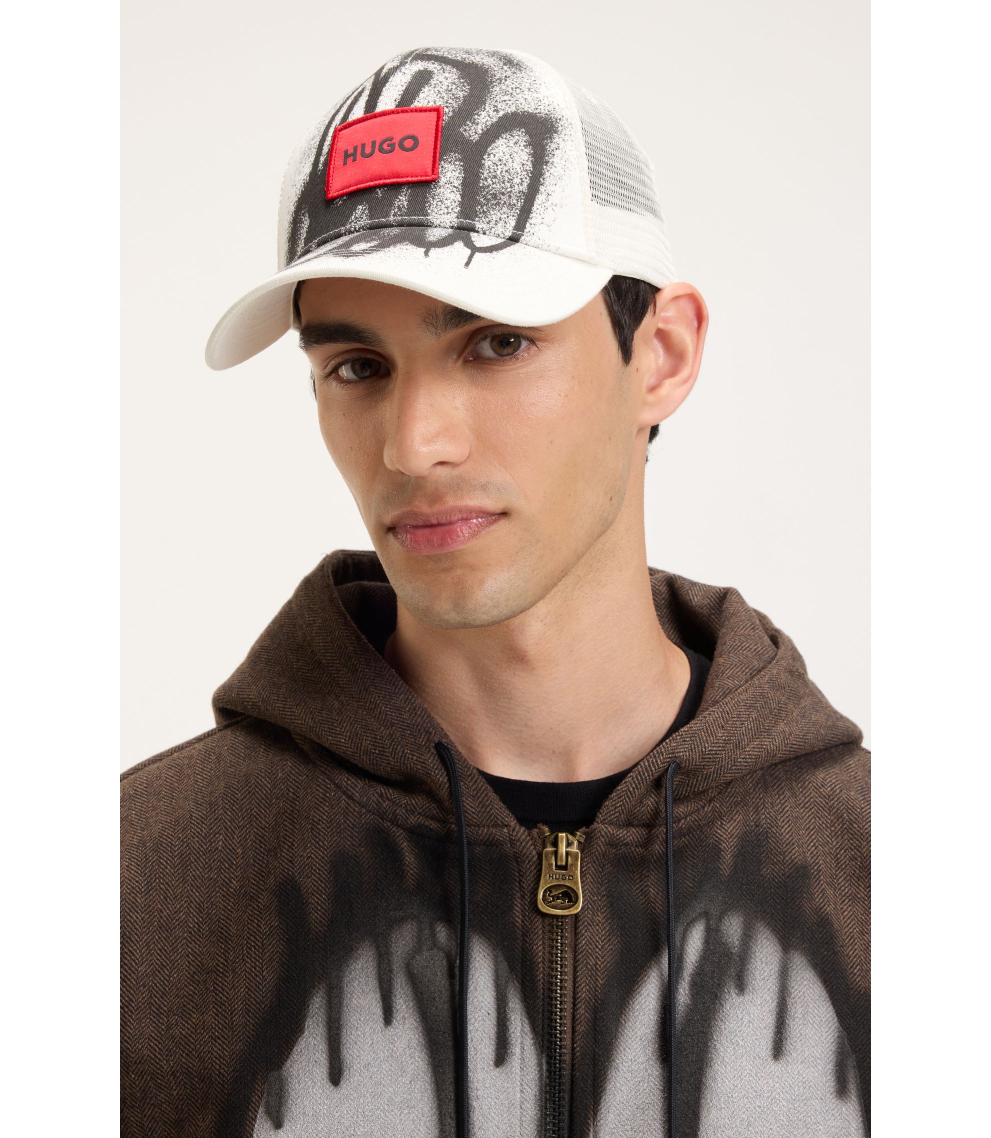 HUGO - HUGO x RB by Slawn printed cotton baseball cap - White