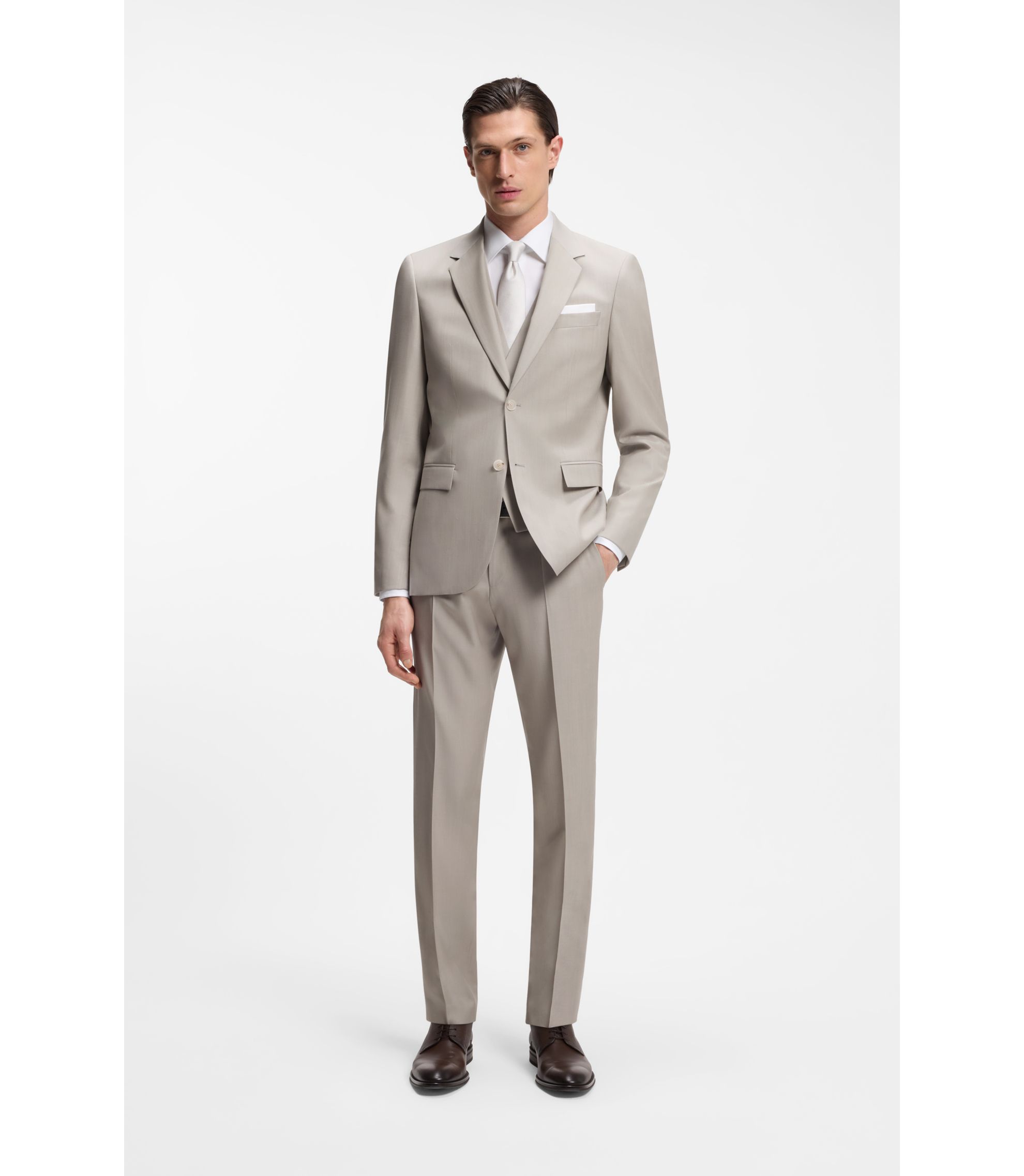 HUGO BOSS グレー 3ピーススーツ スリーピース スーツ | グレー | HUGO BOSS