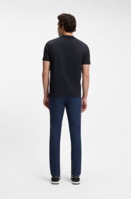 Cotton-jersey T-shirt with printed artwork, Dark Blue