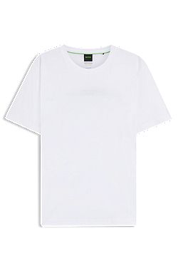 Porsche x BOSS mercerised-cotton T-shirt with rear graphics