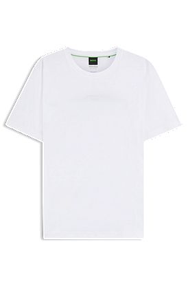 Porsche x BOSS mercerised-cotton T-shirt with rear graphics