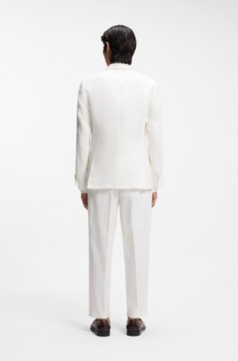 Slim-fit jacket in linen twill 2