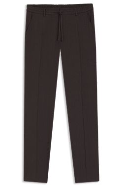 Tapered-fit trousers in washable tech linen