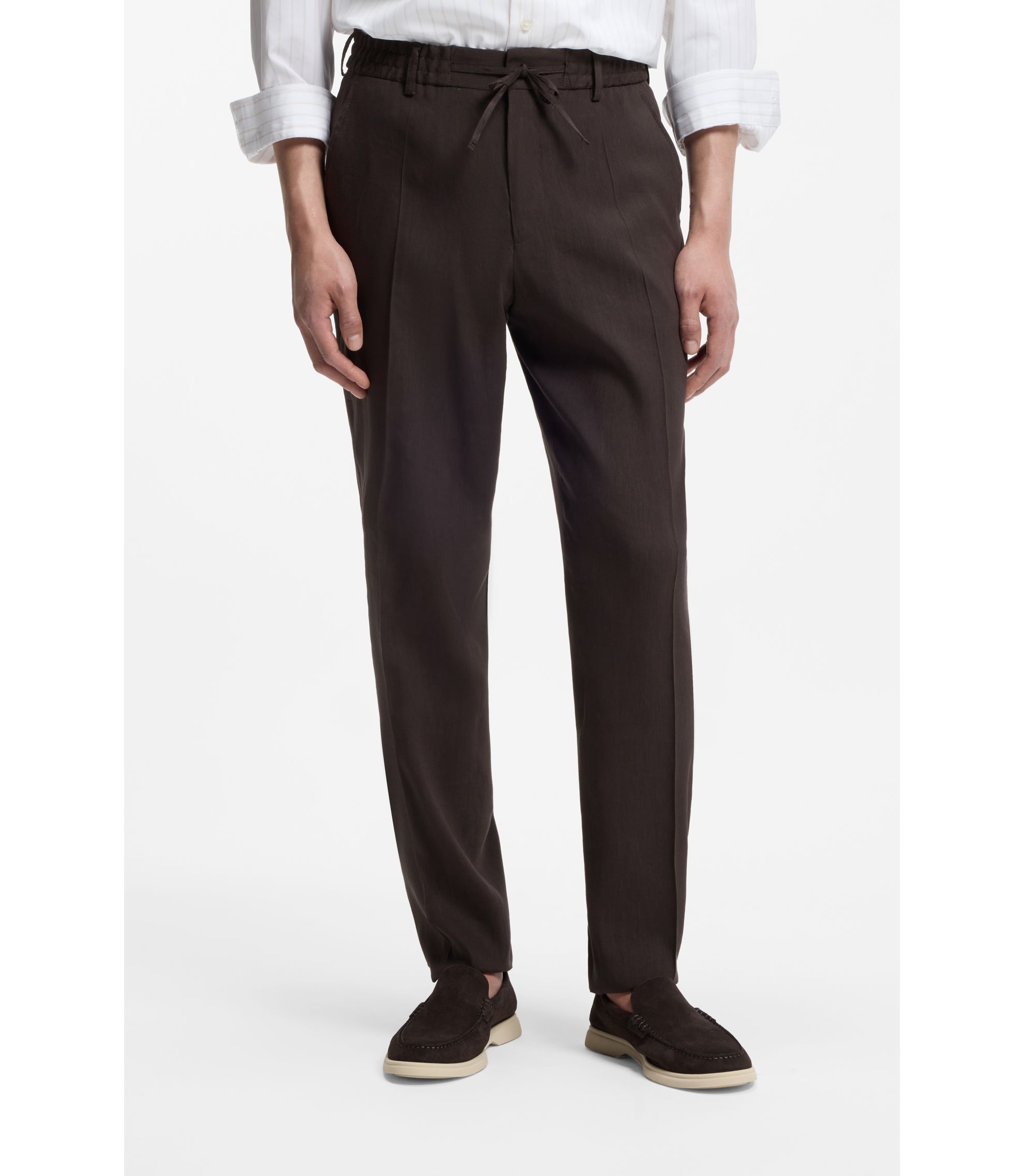 Tapered-Fit Hose aus waschbarem Tech-Leinen