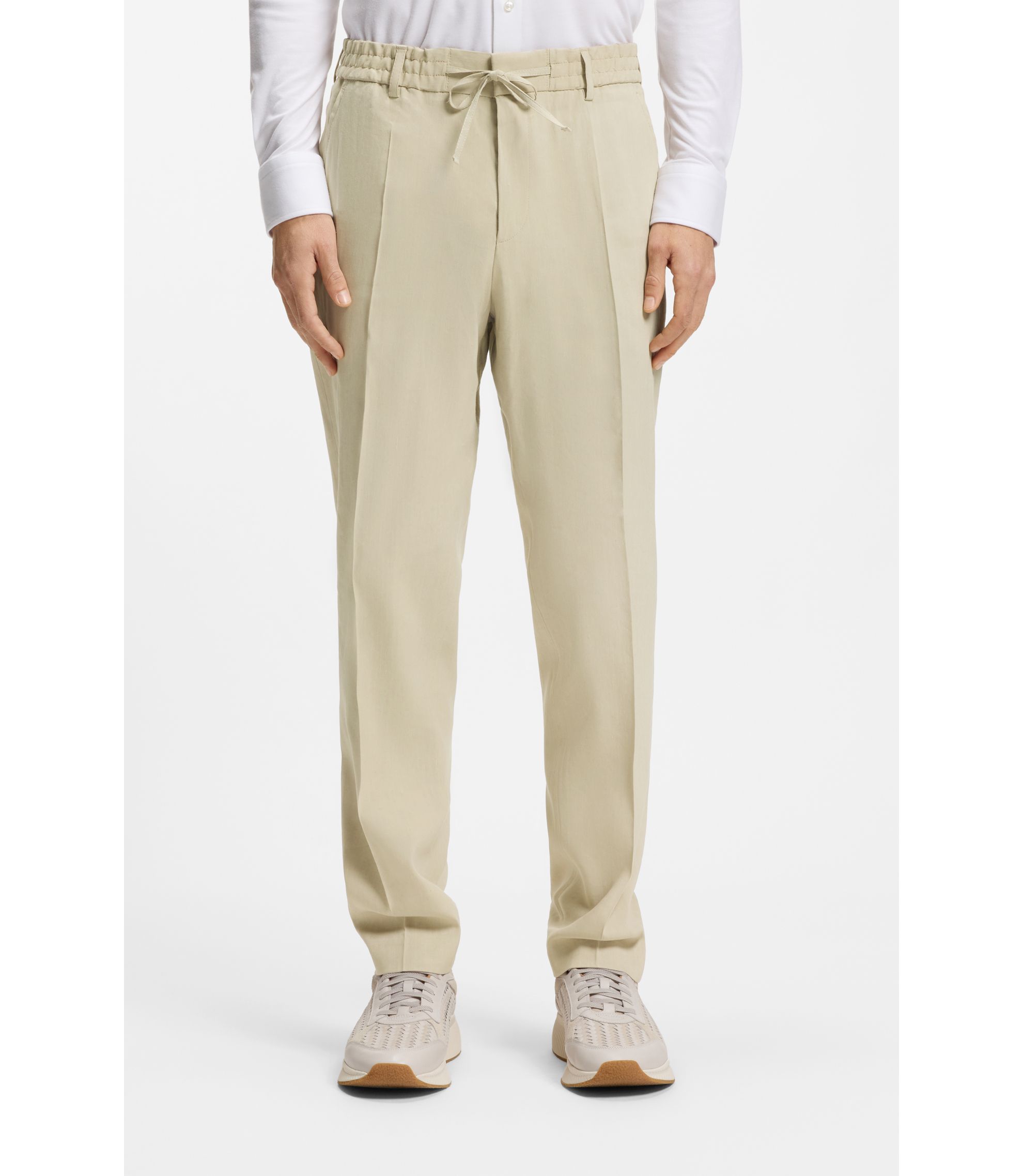 Tapered-Fit Hose aus waschbarem Tech-Leinen