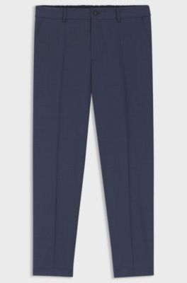 Tapered-fit trousers in washable AirWool, Blue