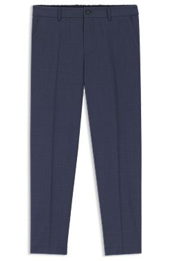 Tapered-fit broek van wasbare scheerwol