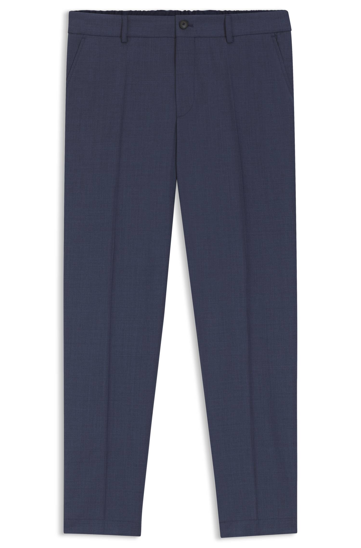 Boss Tapered-fit trousers in washable AirWool byxor herr – bild 4