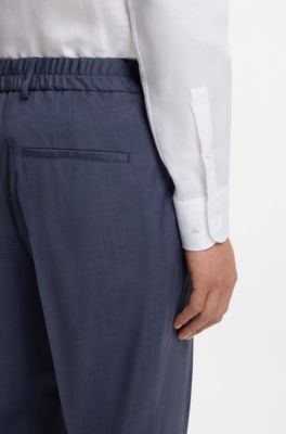 Tapered-Fit Hose aus waschbarer AirWool, Blau