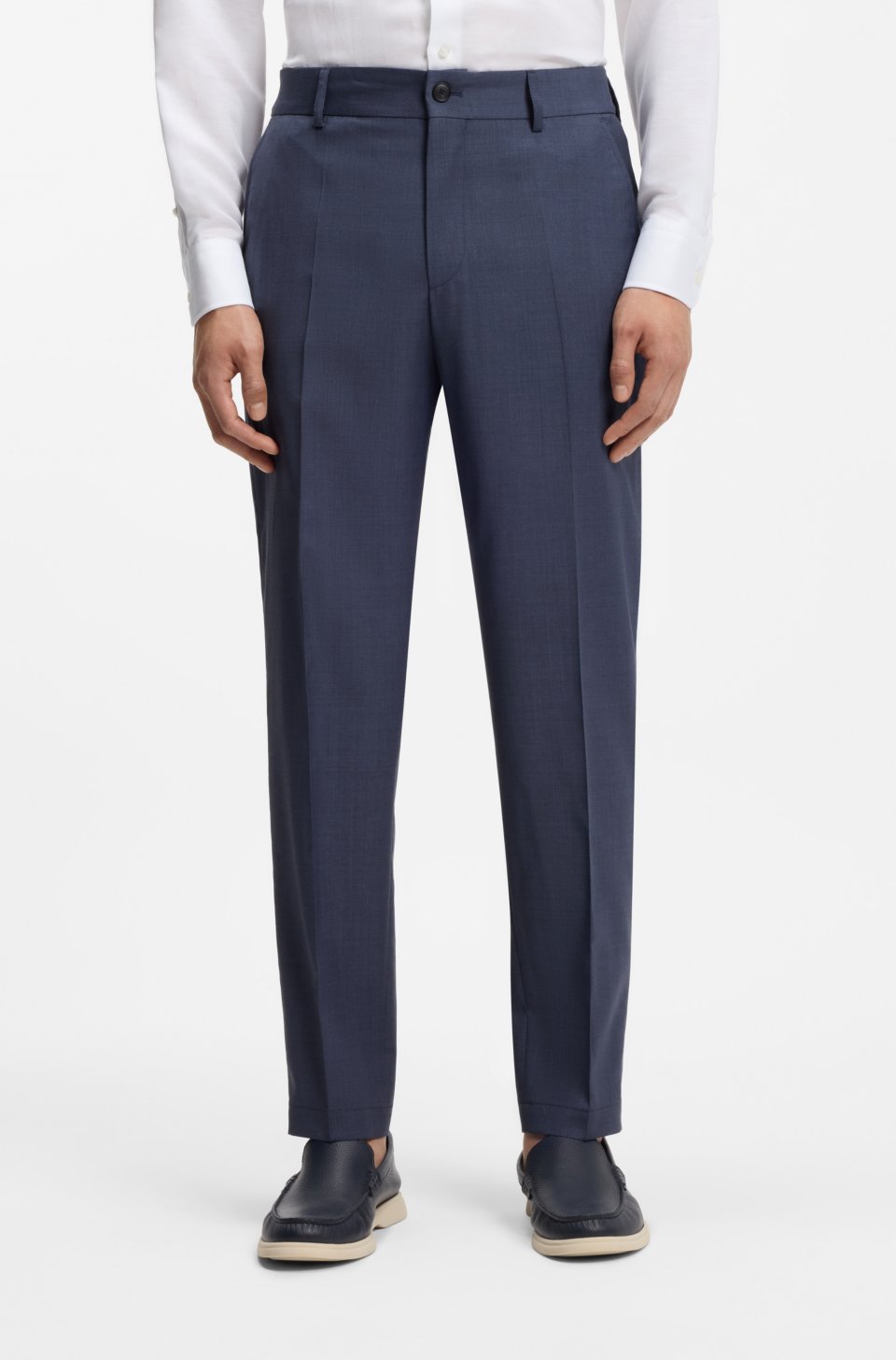 Tapered-fit trousers in washable AirWool