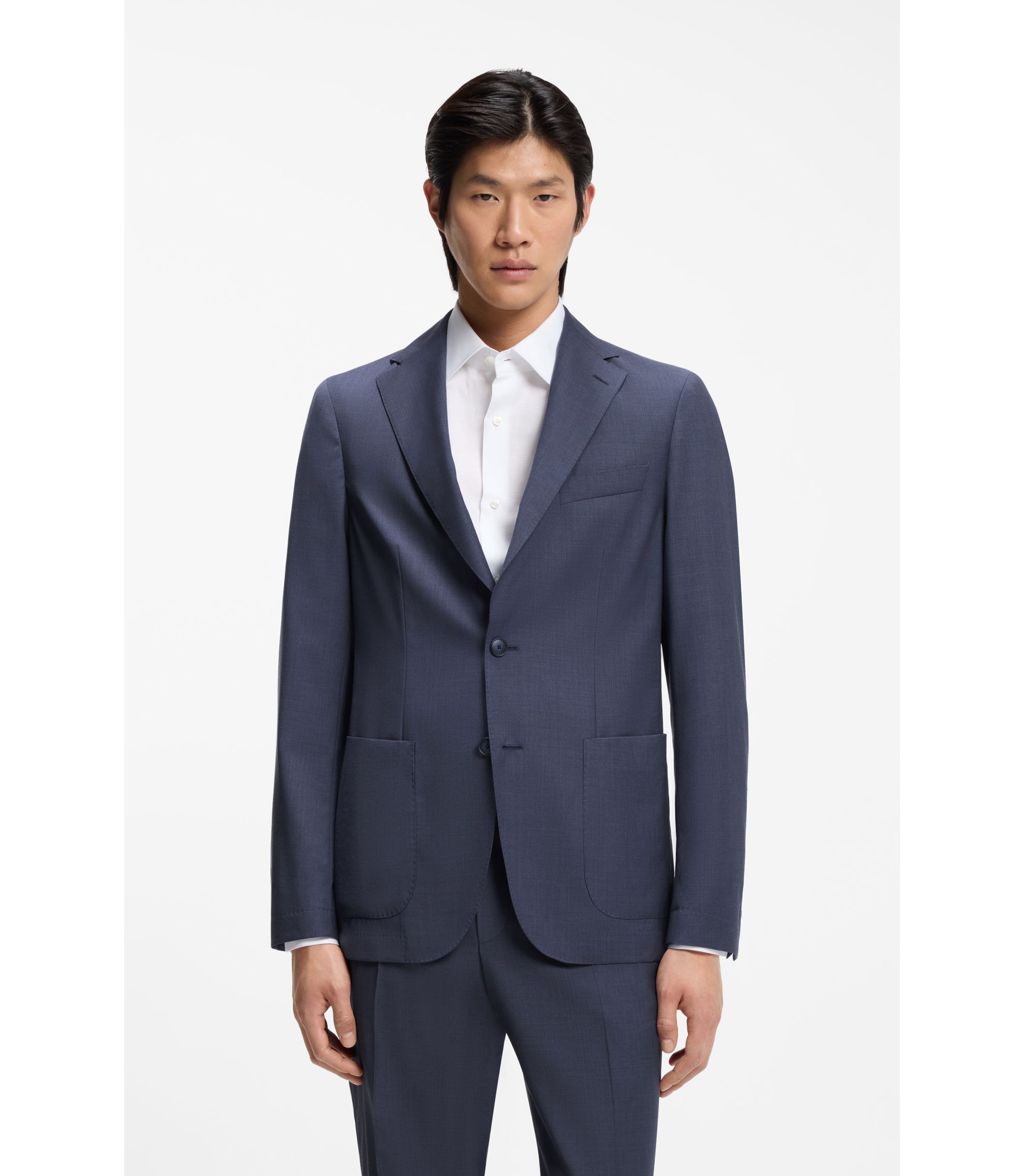 Slim-Fit Sakko aus waschbarer Air Wool