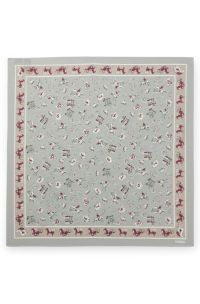 Scarf with digital print, Light Green