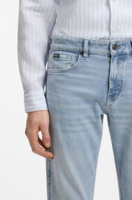 Delaware slim-fit jeans in blue denim, Light Blue