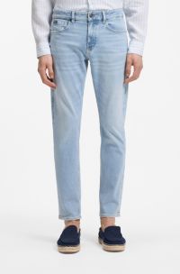 Jeans Delaware slim fit in denim blu, Celeste