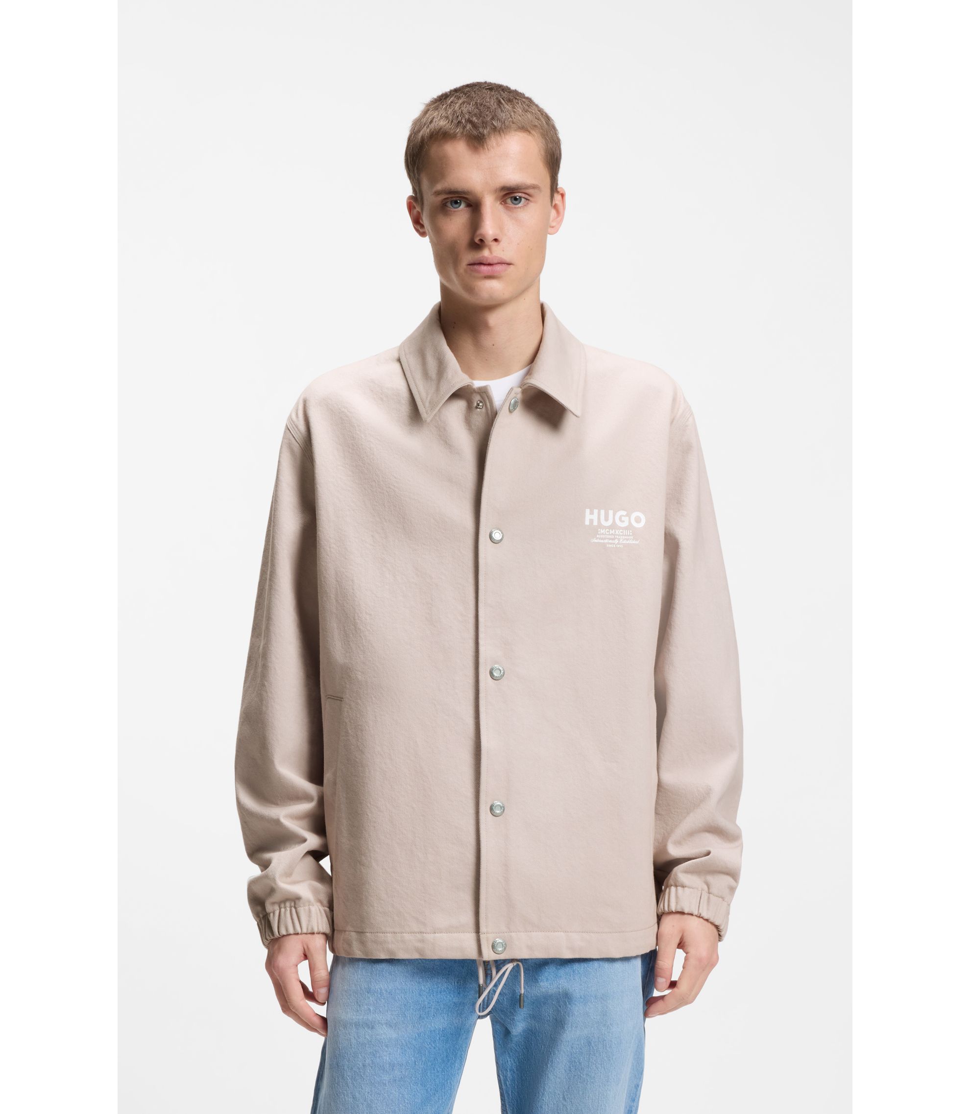 Coach-Jacke aus Baumwoll-Twill