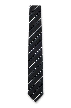 Silk tie with diagonal stripes