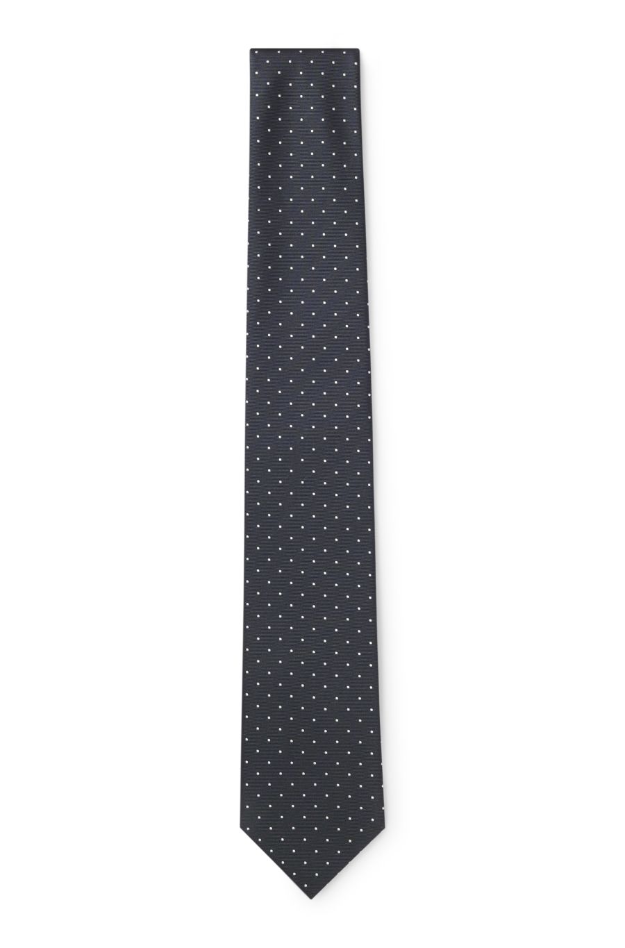 BOSS Woven Silk Tie — Dark Blue