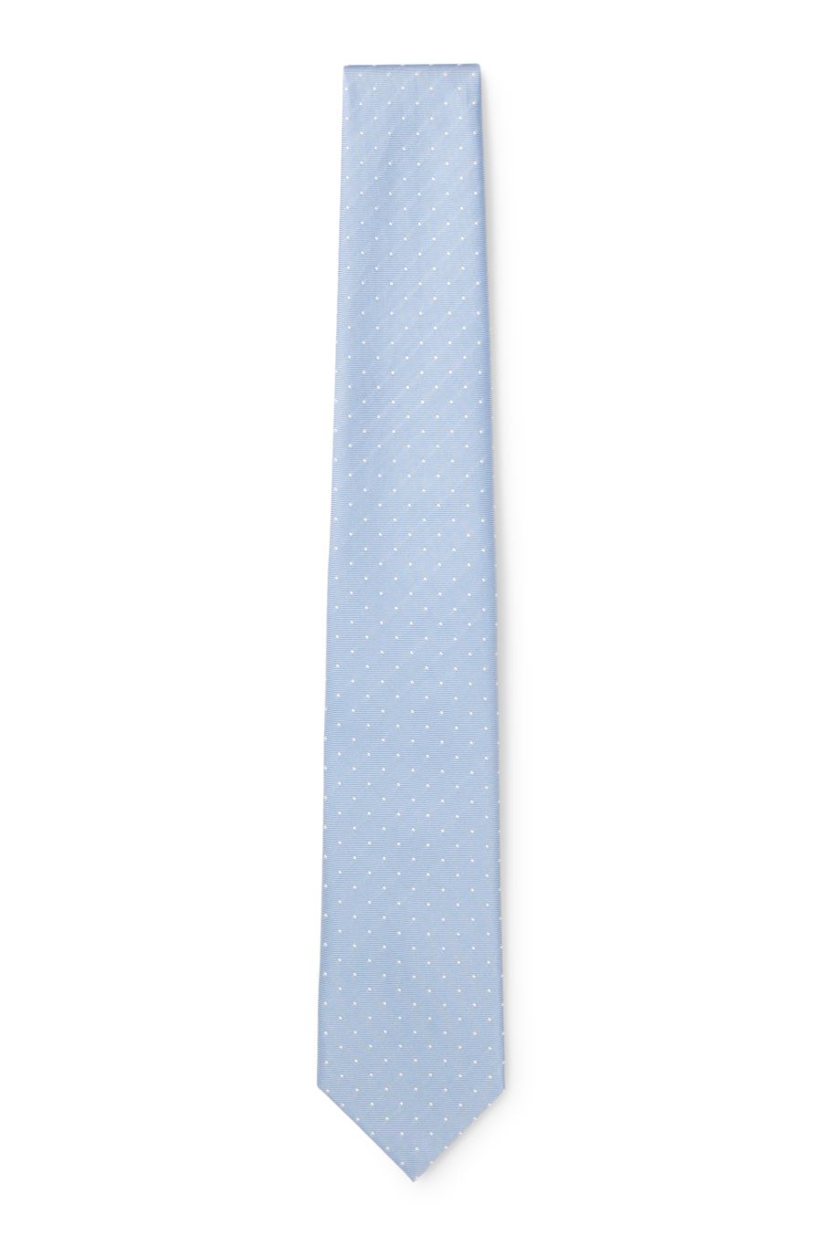BOSS Woven Silk Tie — Light Blue
