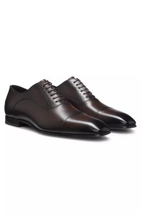 BOSS BY BECKHAM cap-toe Oxford shoes in leather