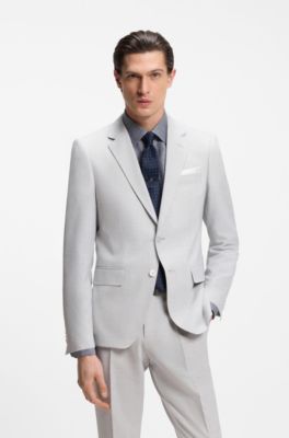 Silk-blend tie with jacquard pattern, Dark Blue