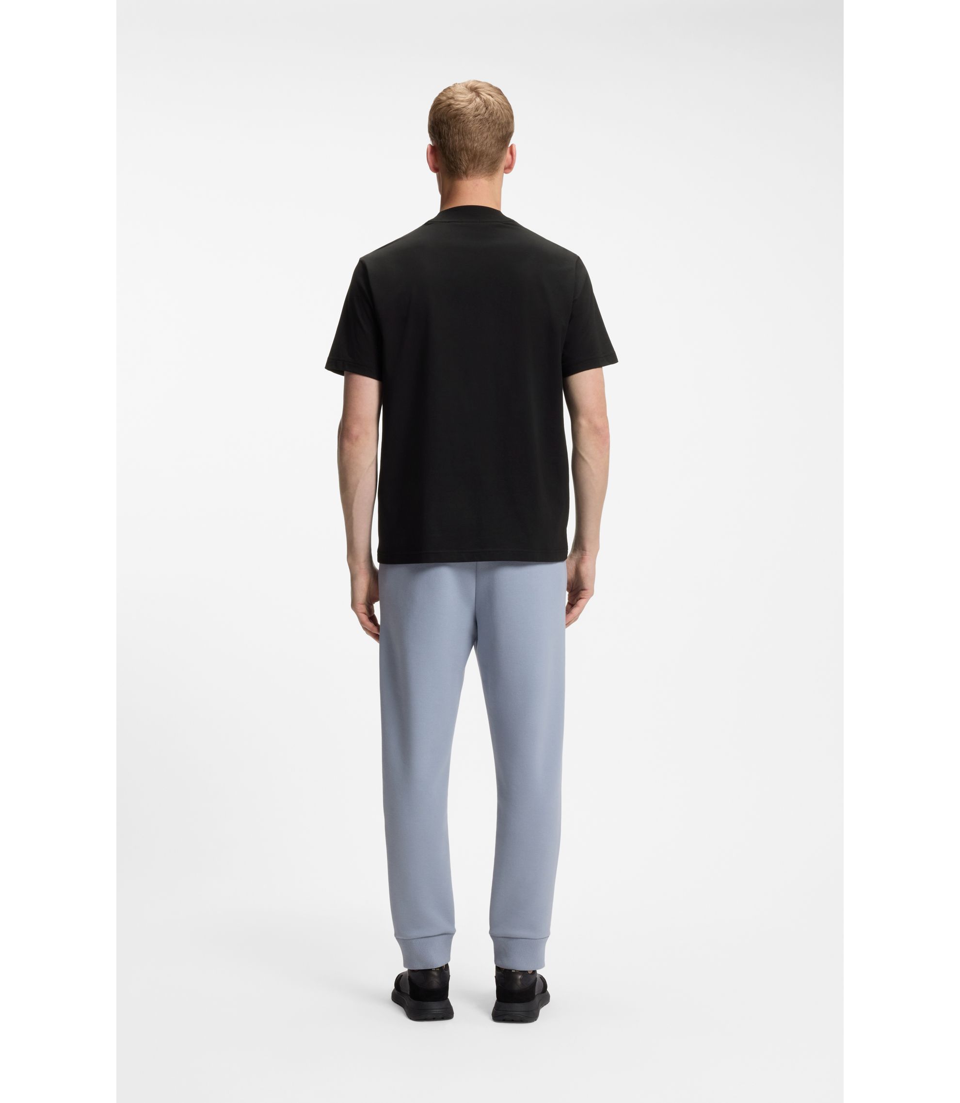 BOSS - リラックスフィット モックネック Tシャツ ストレッチコットン 