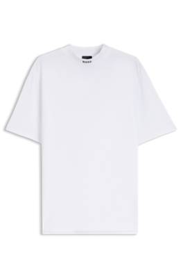 Boss Relaxed-fit mock-neck T-shirt in stretch cotton herr – bild 4
