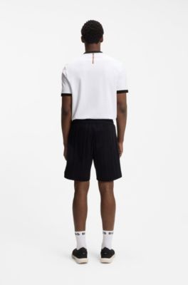 Stretch-cotton T-shirt with country flag and logo, Germany