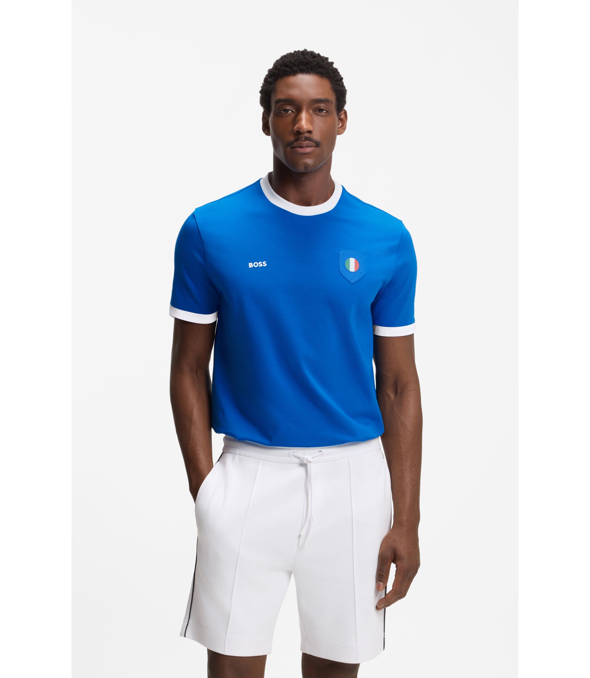BOSS 長袖トレーニングシャツ BOSS - 乗馬 トレーニングシャツ ストレッチファブリック ジップ