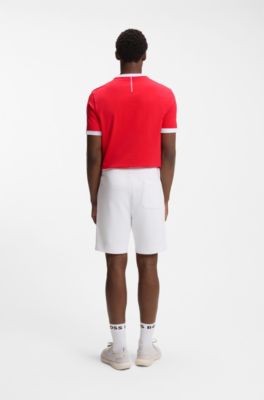 T-Shirt aus Stretch-Baumwolle mit Landesflagge und Logo, Kanada