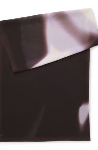 Chiffon shawl with logo rivet, Patterned