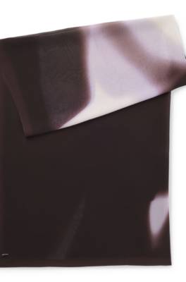 Chiffon shawl with logo rivet 1