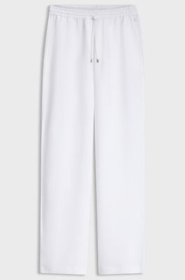 Wide-leg trousers, White