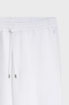Wide-leg trousers, White