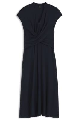 Wrap-front dress in stretch fabric 1