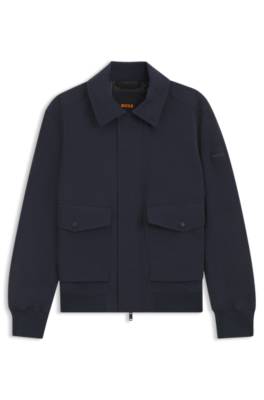 Water-repellent jacket in crinkle fabric 1