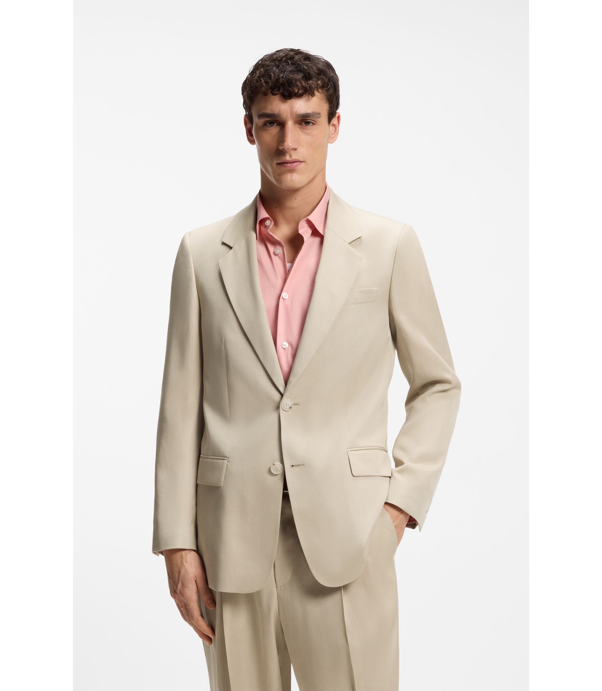 Relaxed-Fit Sakko aus Twill