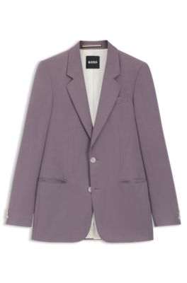 Relaxed-fit suit jacket in twill, Purple