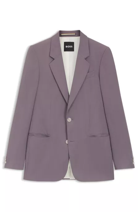 Relaxed-fit suit jacket in twill