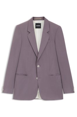 Boss Uomo Lilla Giacca Abito Relaxed Fit In Twill