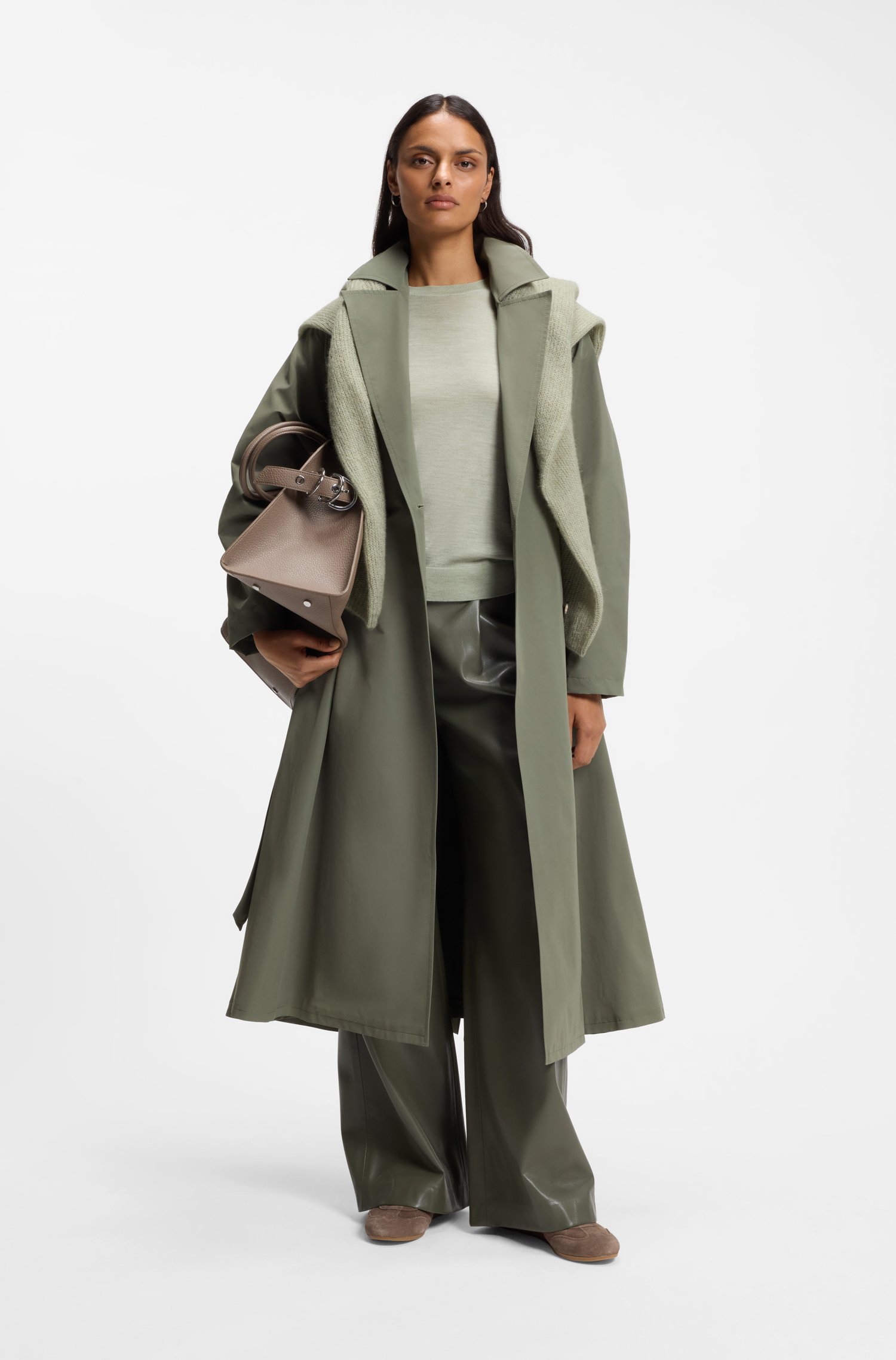 Boss Water-repellent trench coat with belt kappor & rockar dam – bild 2