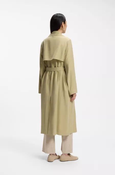 Trench en twill sablé