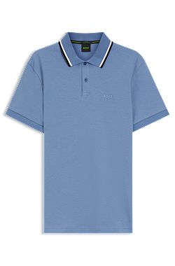 Paddy slim-fit polo shirt in interlock cotton