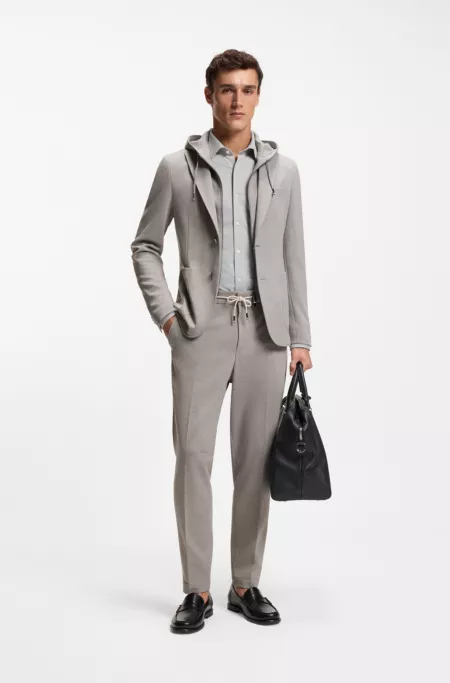 Veste Slim avec sweat à capuche intégré